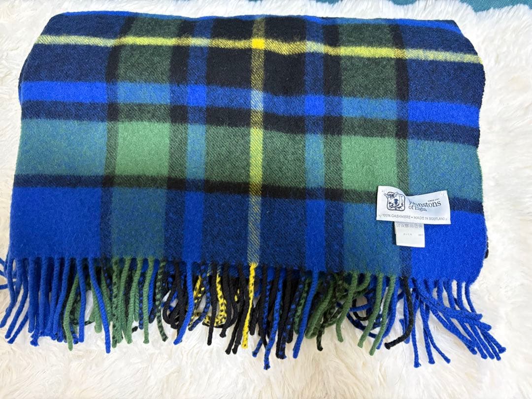 ジョンストンズカシミア100%大判ストール