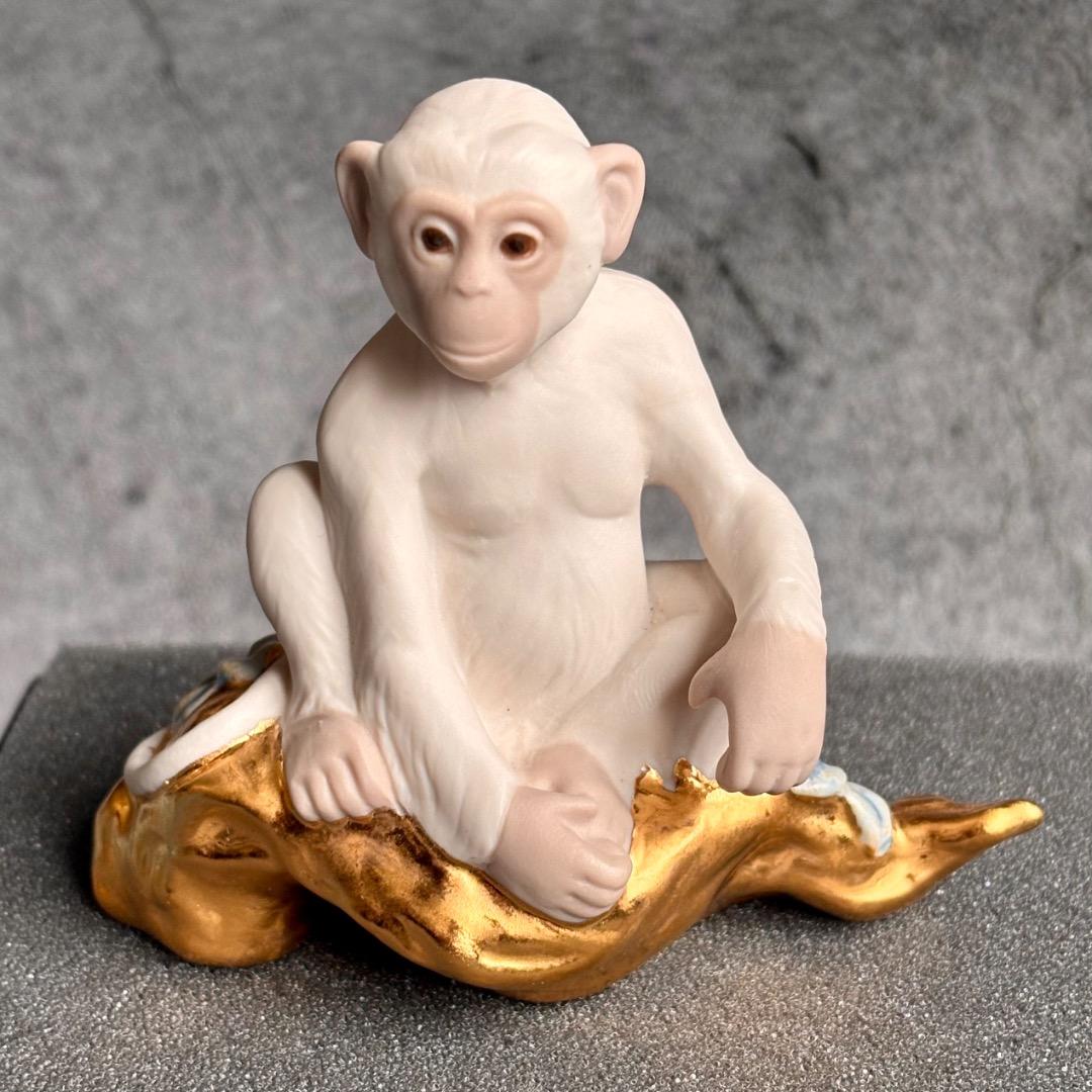 【美品レア！】Lladroリヤドロ 干支 猿 申 置物