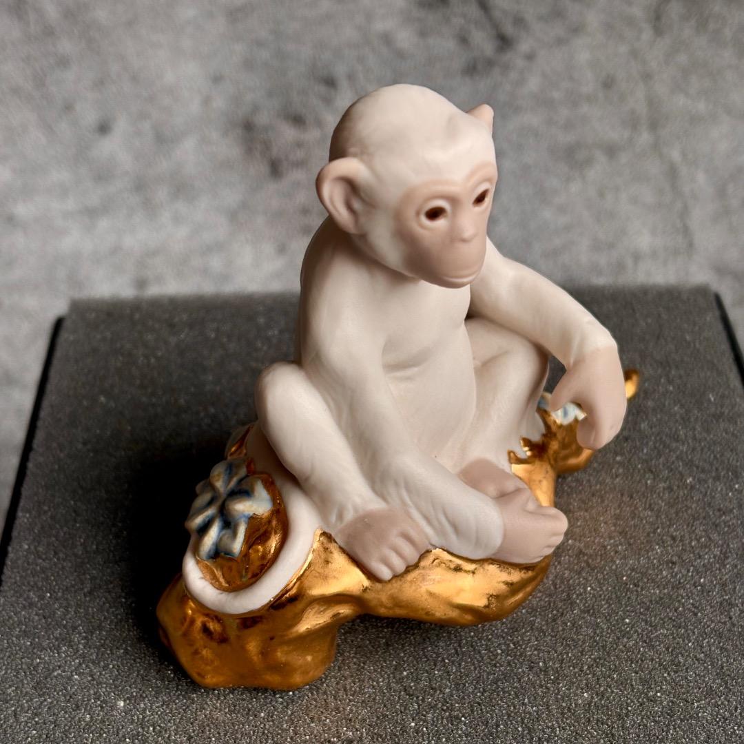 【美品レア！】Lladroリヤドロ 干支 猿 申 置物