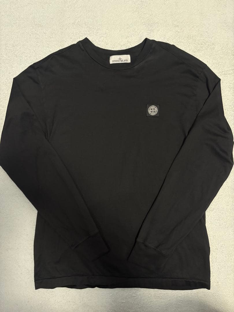 【希少レア】STONE ストーンアイランド　ロングTシャツロゴパッチ