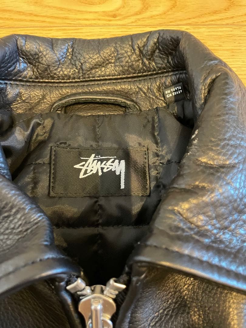 週末限定価格 25aw STUSSY LEATHER FLIGHT JACKET