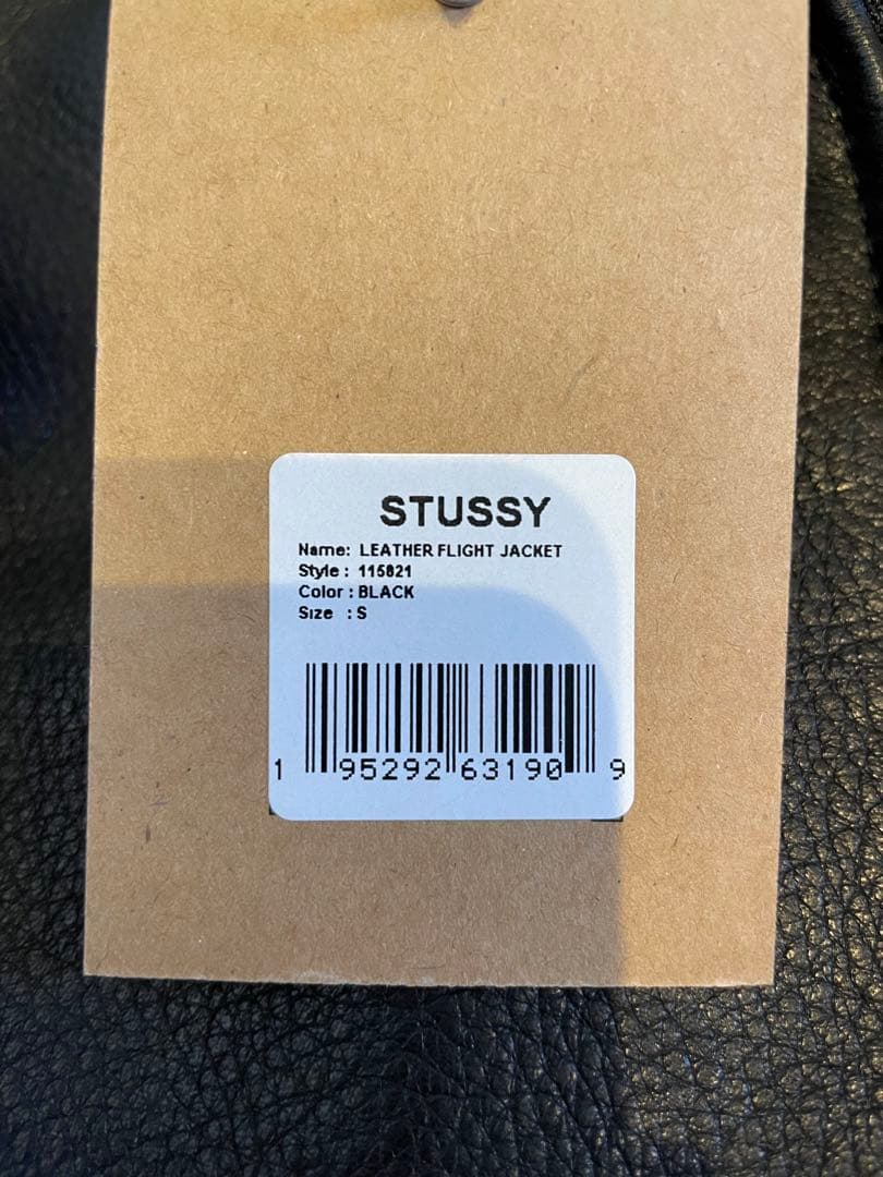 週末限定価格 25aw STUSSY LEATHER FLIGHT JACKET