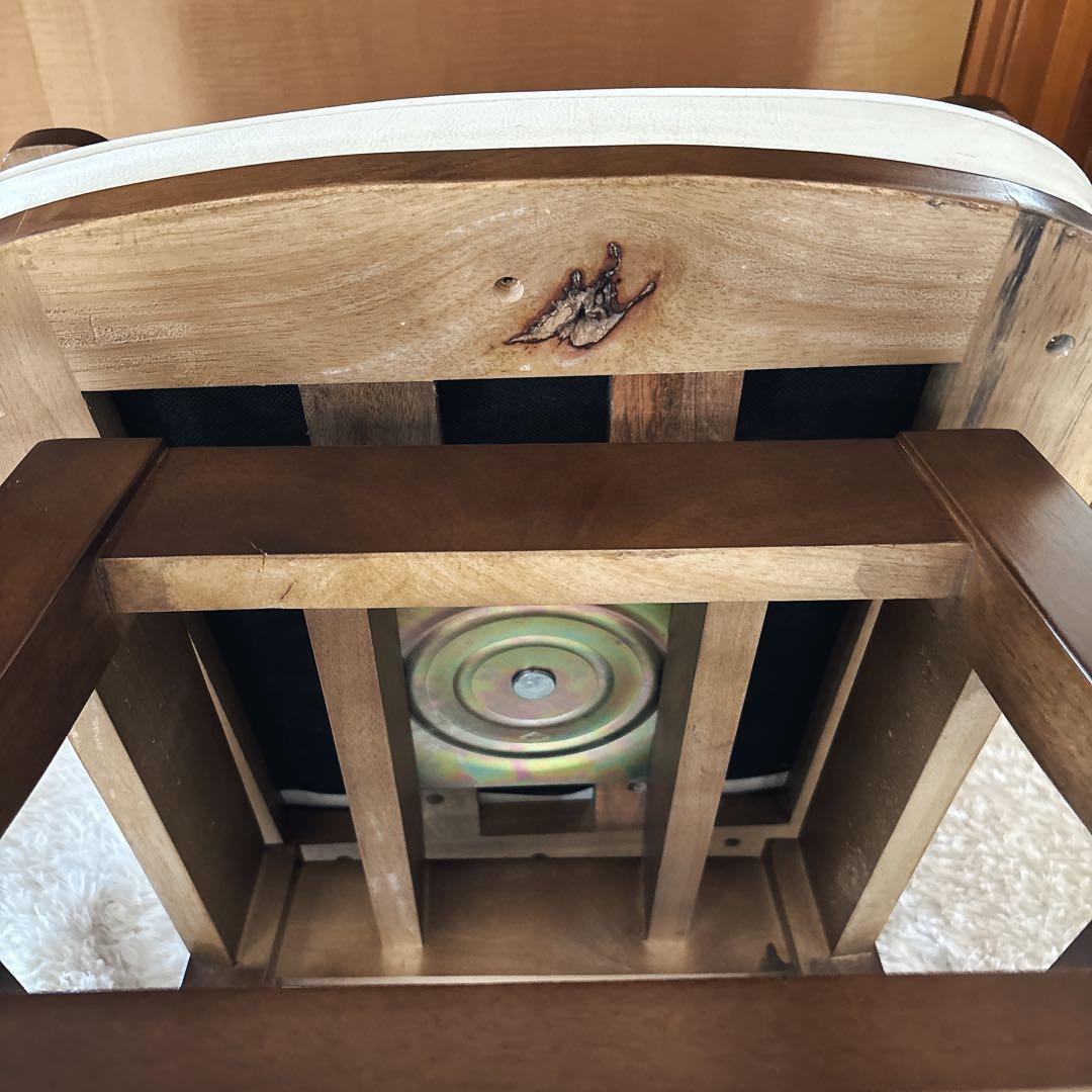 美品】ダイニングチェア アームチェア 木製 ウッド チェア 椅子 回転 イス