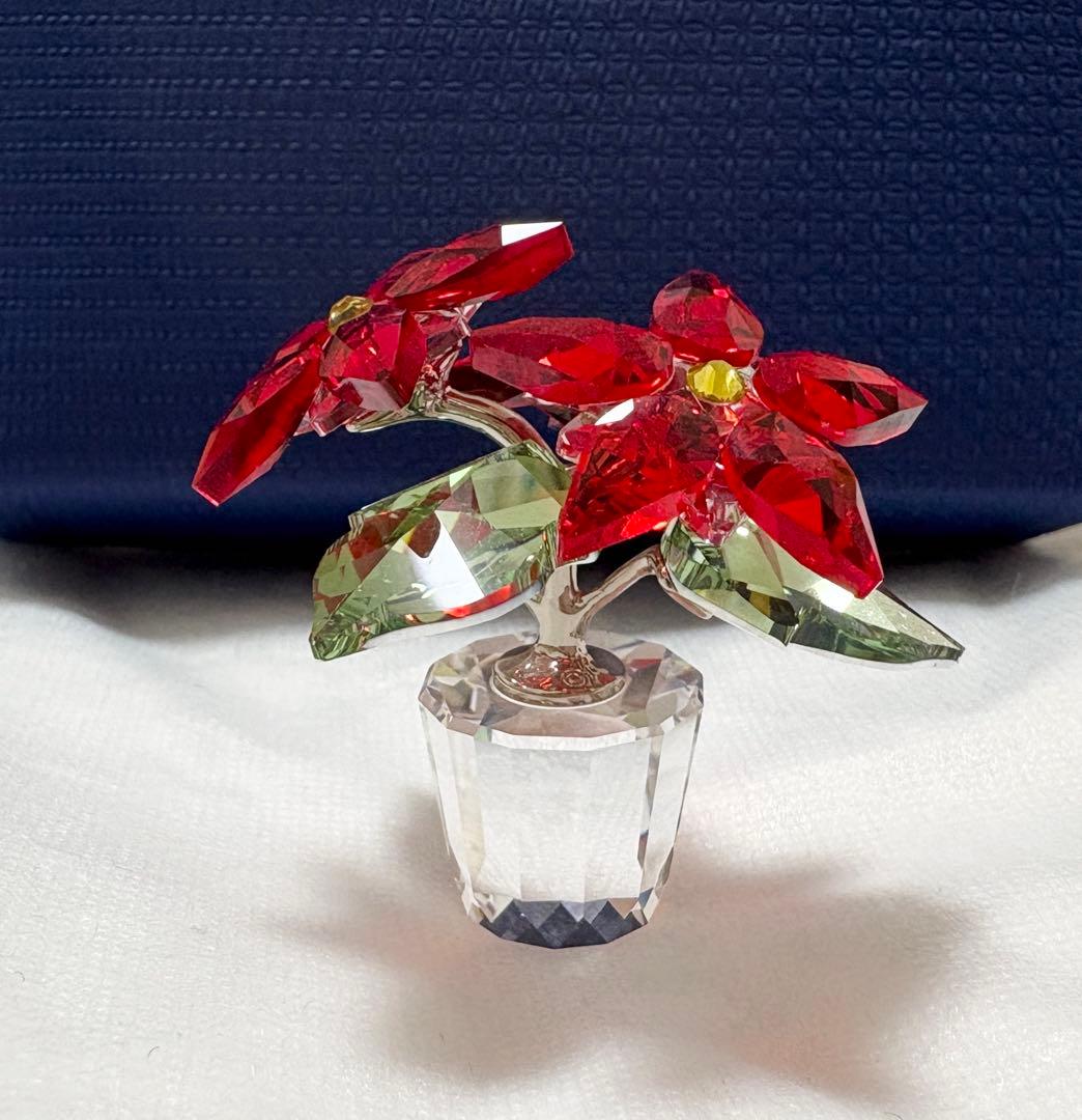 美品★ SWAROVSKI★スワロフスキー★ポインセチア