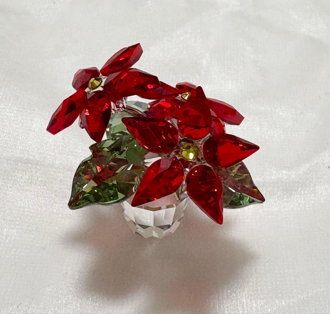 美品★ SWAROVSKI★スワロフスキー★ポインセチア