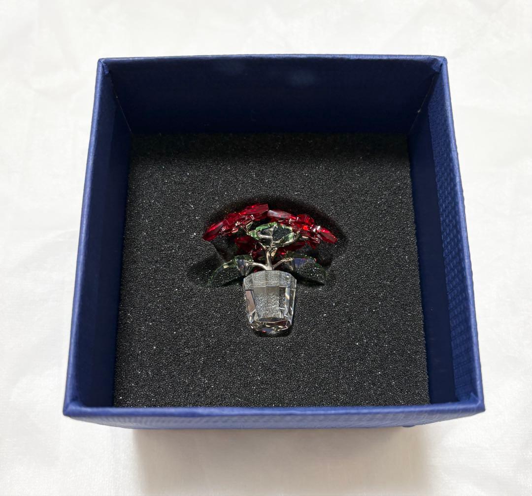 美品★ SWAROVSKI★スワロフスキー★ポインセチア