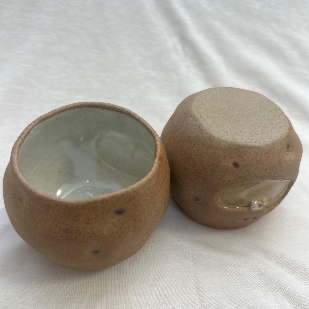 ポテトくん　急須　湯呑　3点セット　加藤工芸　レトロ