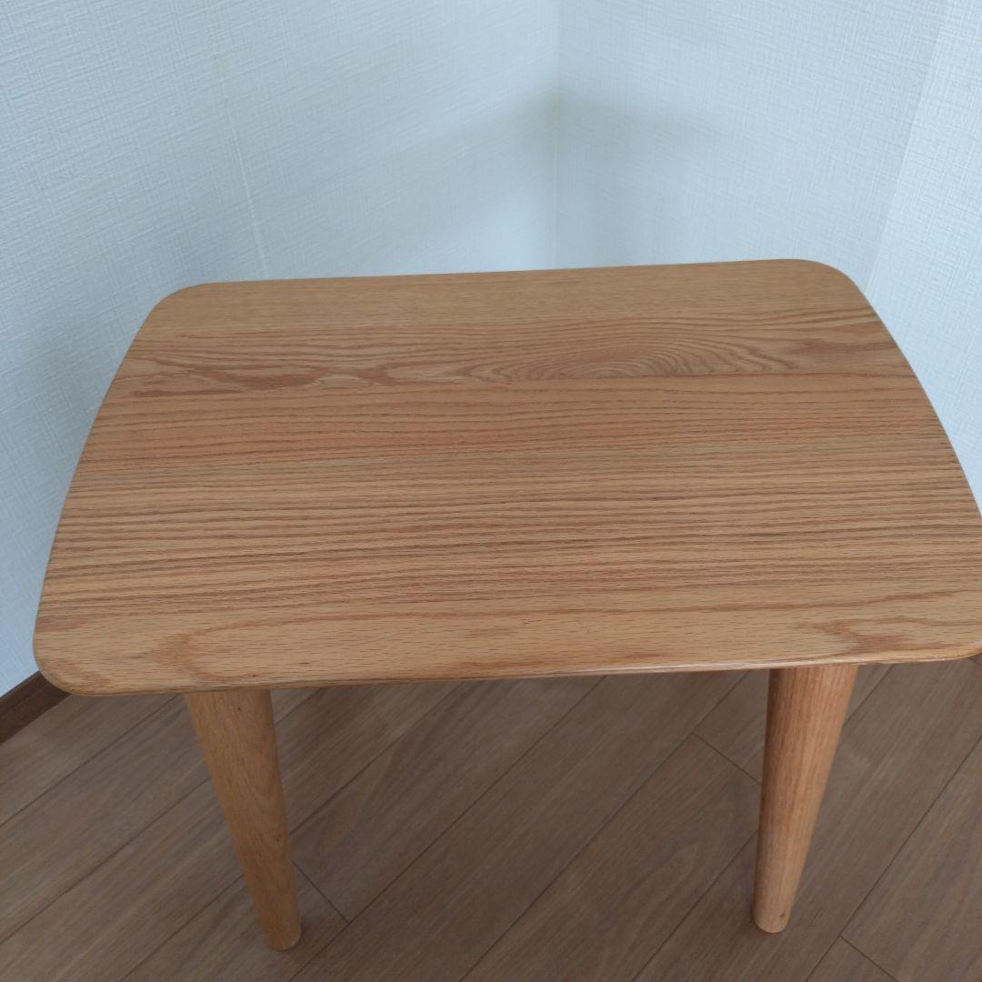 大塚家具　ダイニングテーブル　LAP RAP オーク無垢材　サイドテーブル　美品