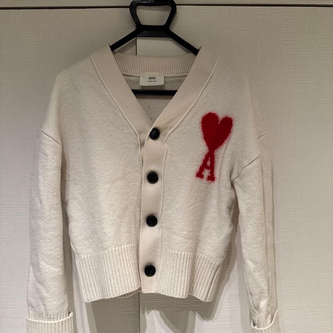 アミパリス Ami Paris カーディガン BFUKC002-018- 白