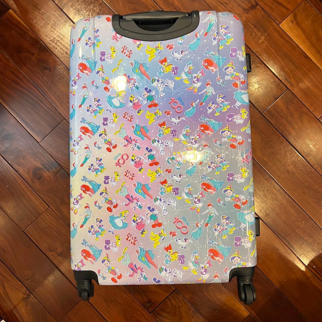 【ロサンゼルス購入】ディズニー100周年限定キャリーケースミッキースーツケース