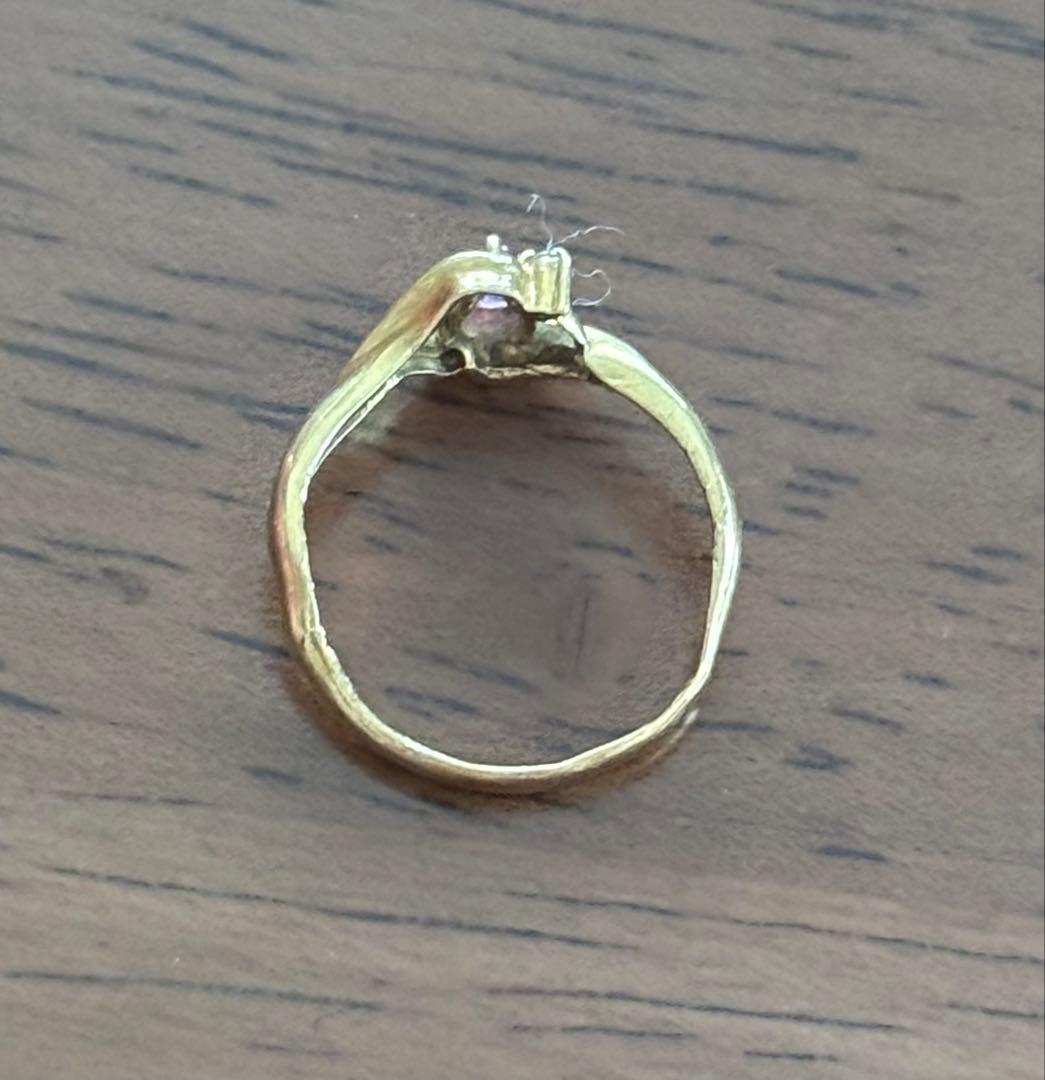 ルビーダイヤ18Kリング　指輪