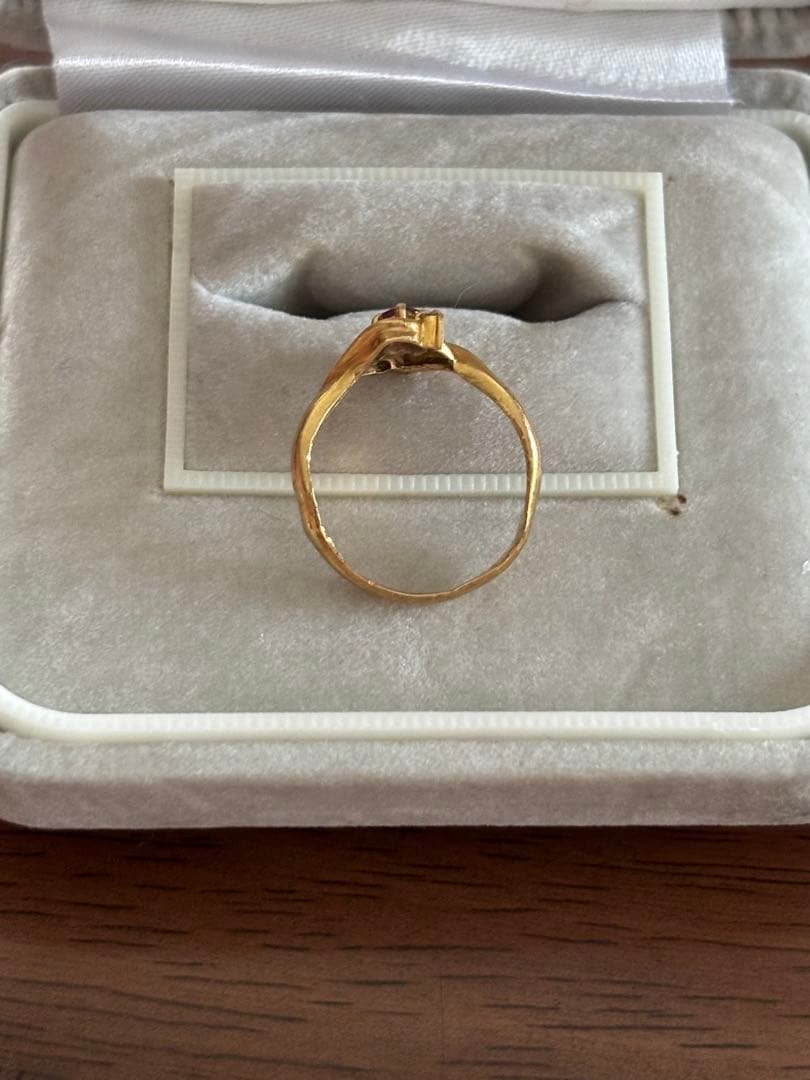 ルビーダイヤ18Kリング　指輪