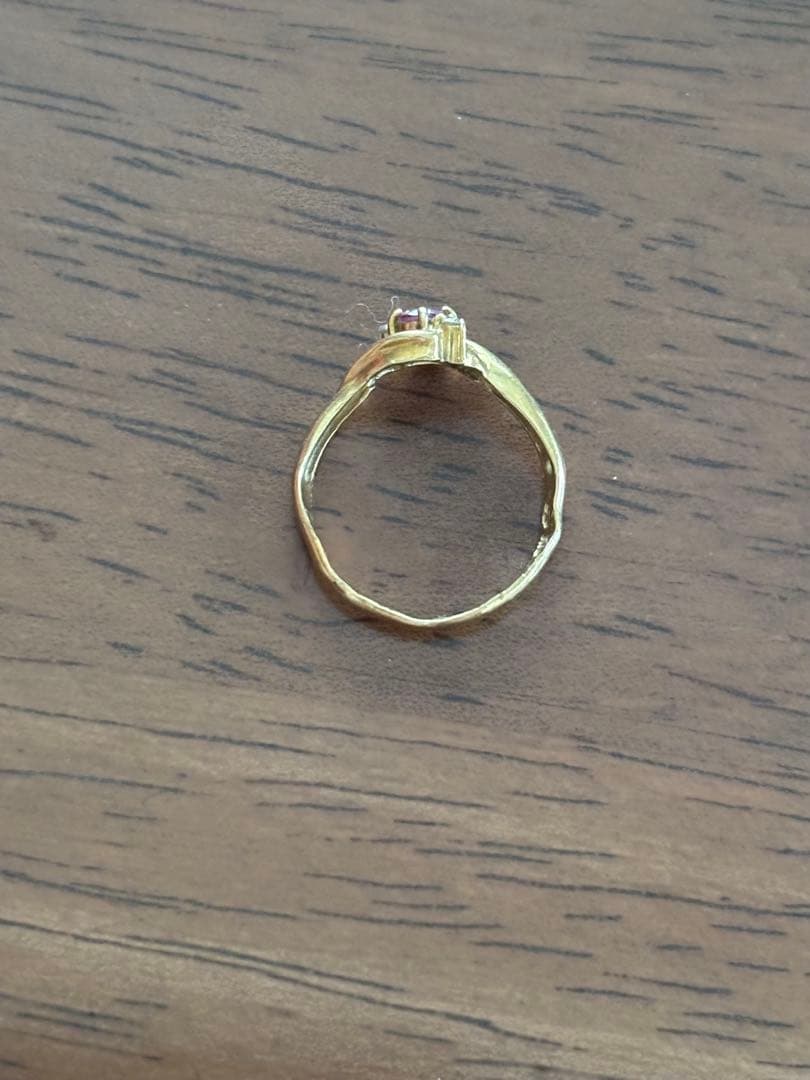 ルビーダイヤ18Kリング　指輪