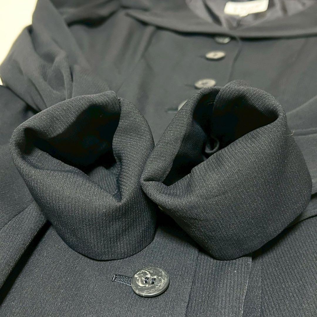 ★美品★マドモアゼルディオール　ワンピース　M ボタン　襟　ネイビー ドレス