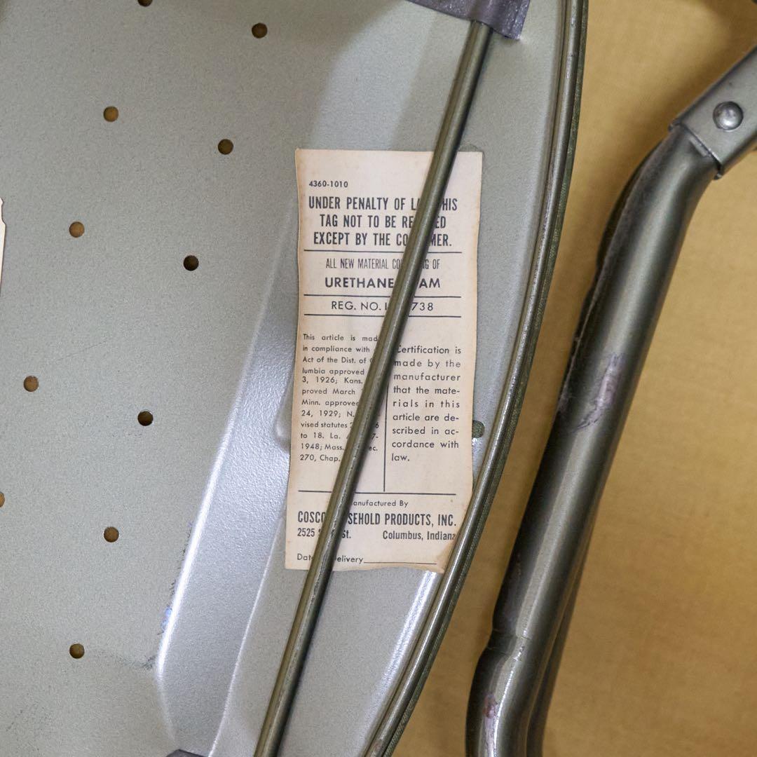 フォールディングチェア 折りたたみ椅子 アメリカ USA 50's ヴィンテージ