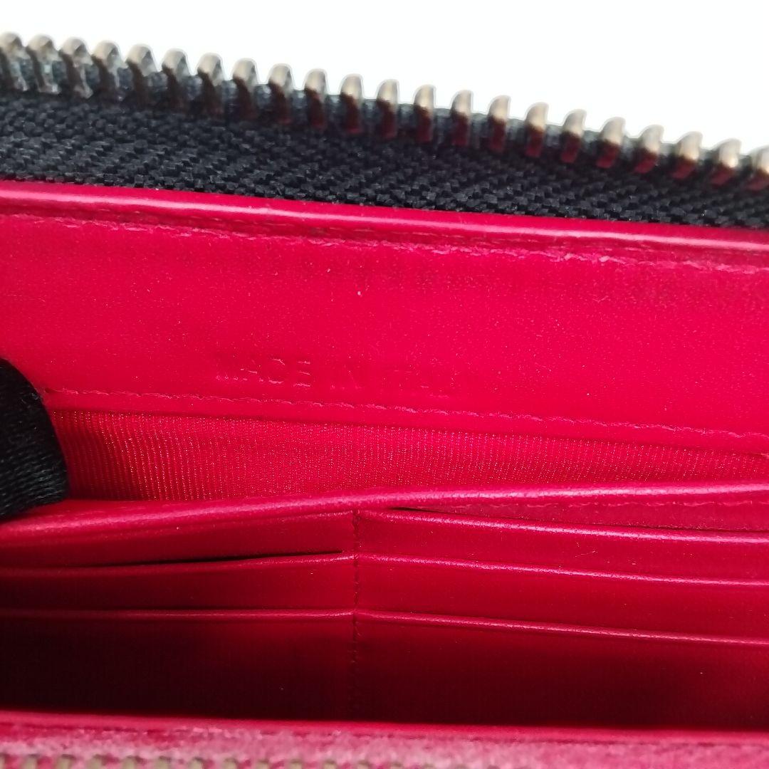 Christian Louboutin ルブタン 長財布 スタッズ 黒×赤メンズ