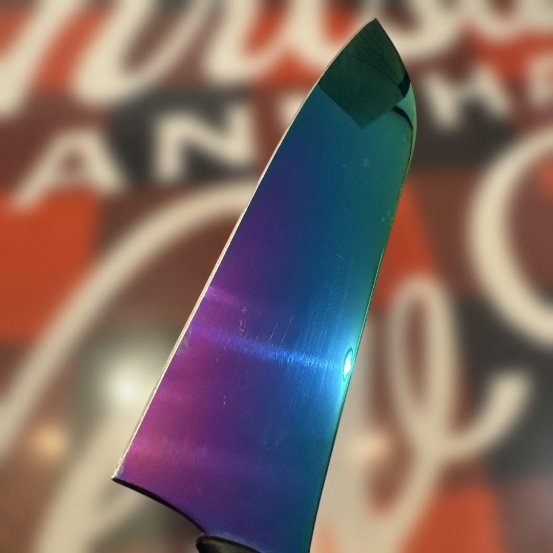 スミカマ 包丁 霞 三徳包丁 日本製 オパール チタンコーティング 18cm