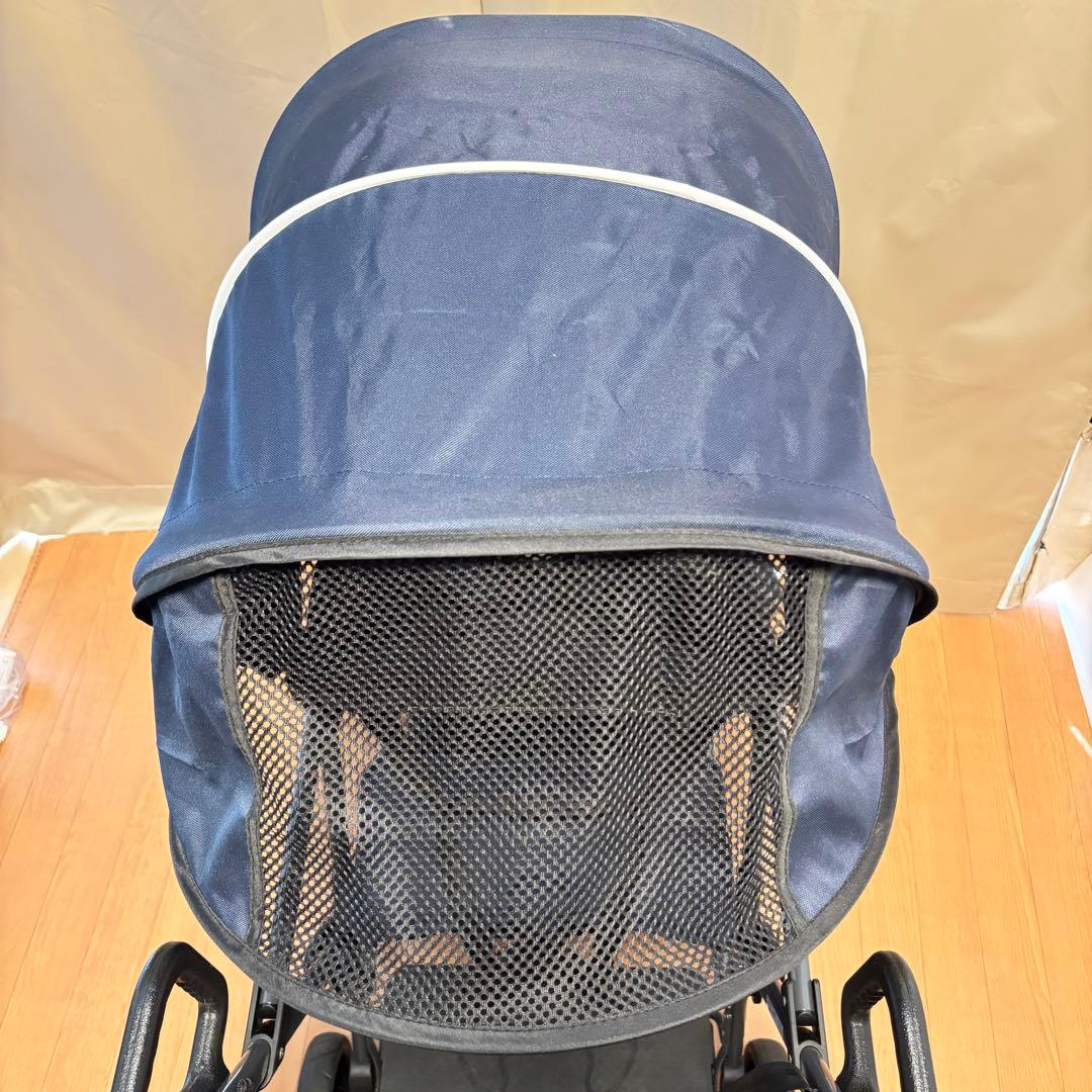 KATOJI カトージ 二人でゴー 2人乗りベビーカー ネイビー 美品