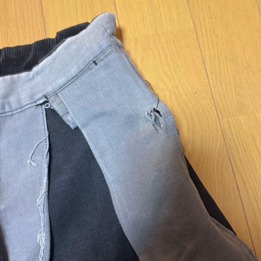 40s 50s フレンチ ビンテージ コーデュロイ パンツ 黒