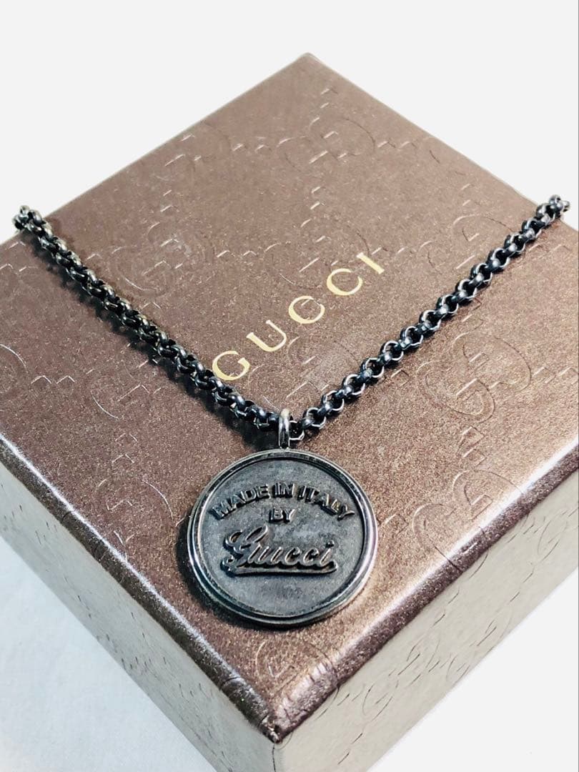 【美品】GUCCI  ネックレス 男女兼用　SV925 細美武士