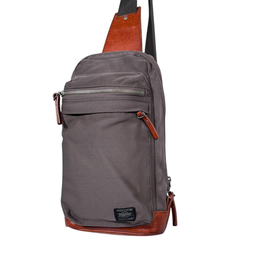 【美品】ポーター 吉田カバン ルート スリングショルダーバッグ