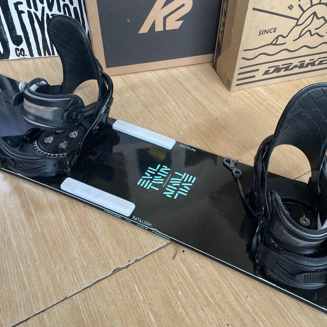 BATLEON×FLUX　EVILTWIN　バインディング付スノーボードセット