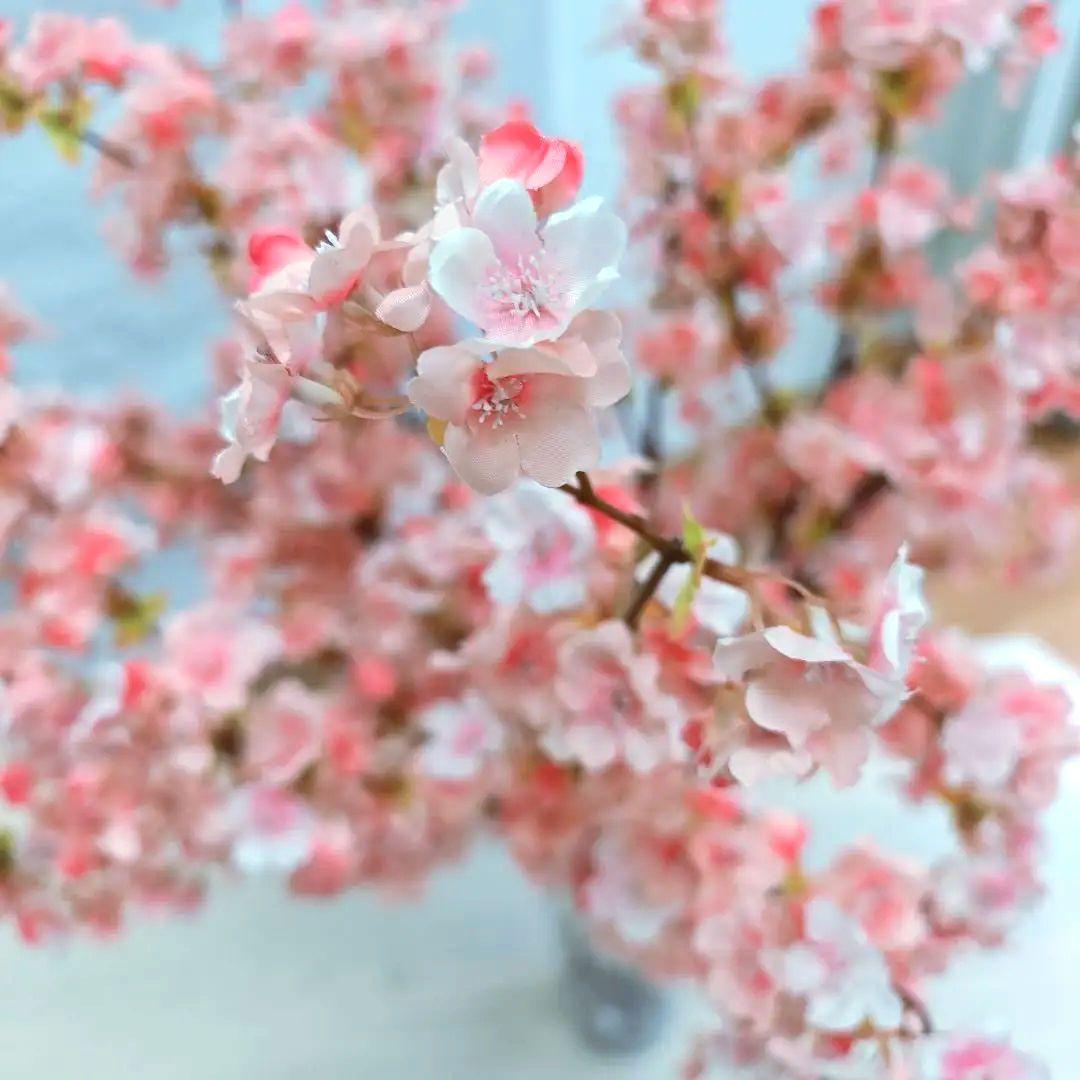 桜のアートフラワー 造花　7本　約110cm