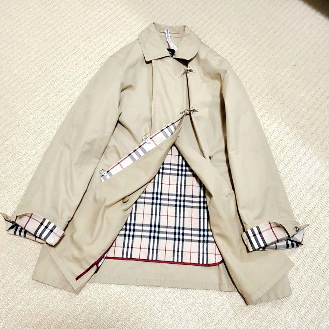 希少✨美品 BURBERRY ベージュ ステンカラーコート チェック裏地