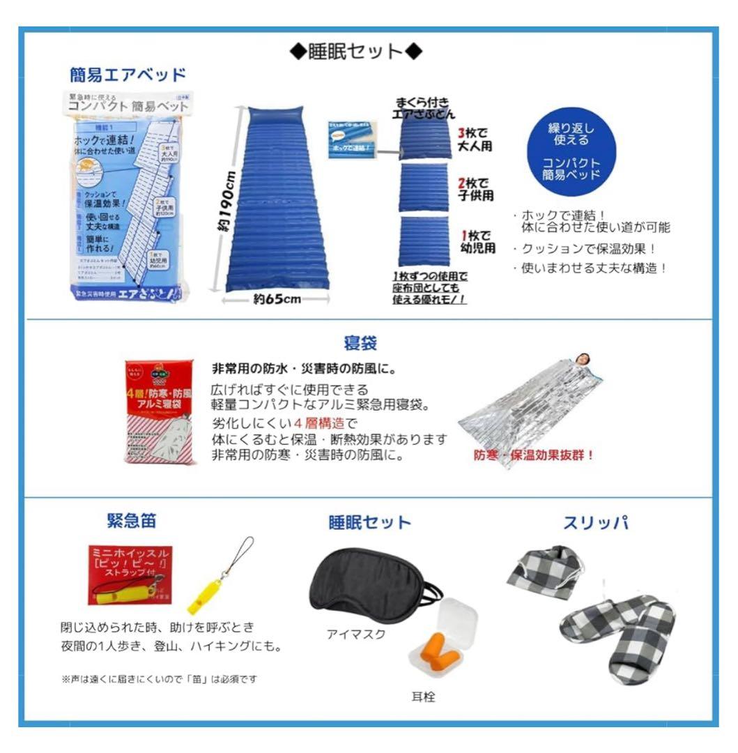 非常用持ち出しセット 32L バックパック