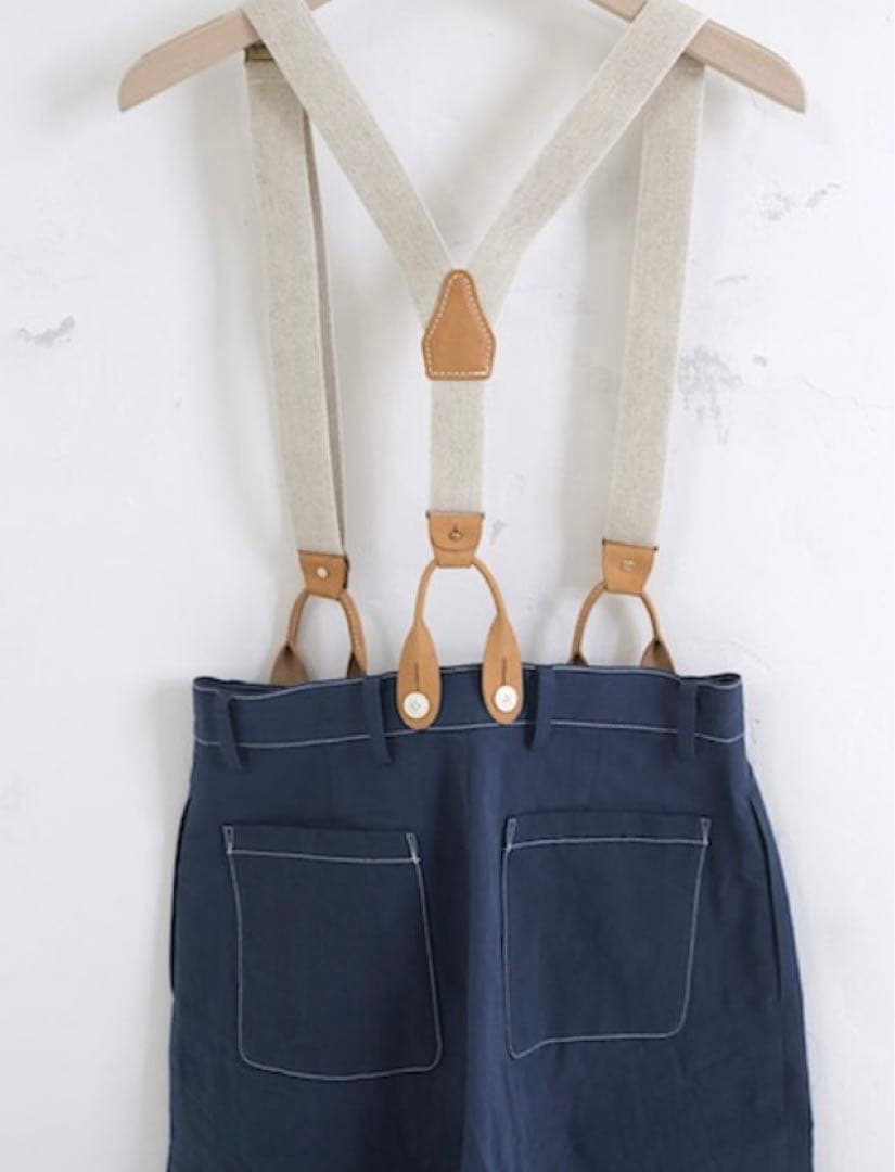 Dove&Olive ダブ&オリーブ　サスペンダー　ベージュ