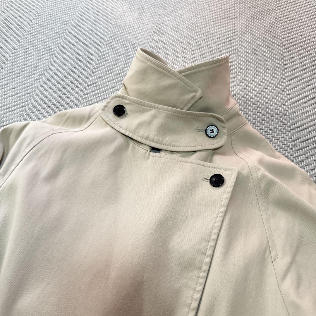 美品 UNFILO ウォッシャブル ショート トレンチコート ベージュ M