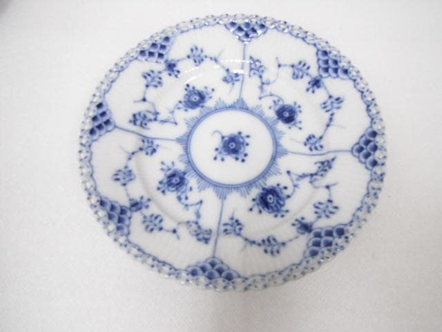 220/ロイヤルコペンハーゲン ブルーフルーテッド フルレース プレート 計5枚