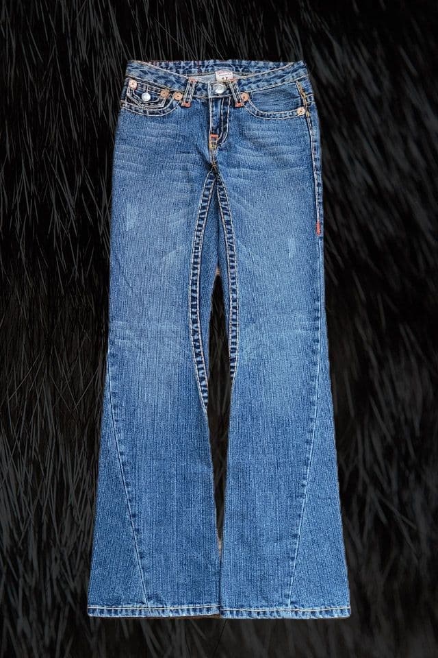 トゥルーレリジョンTrueReligionブーツカットベルボトムフレアデニム26