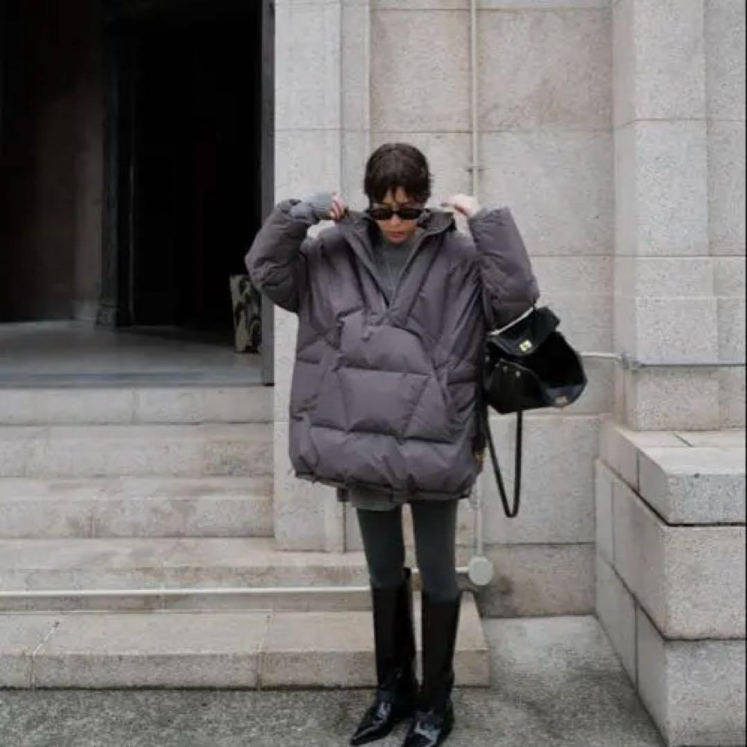 新品✭machatt アノラックダウンコート グレー