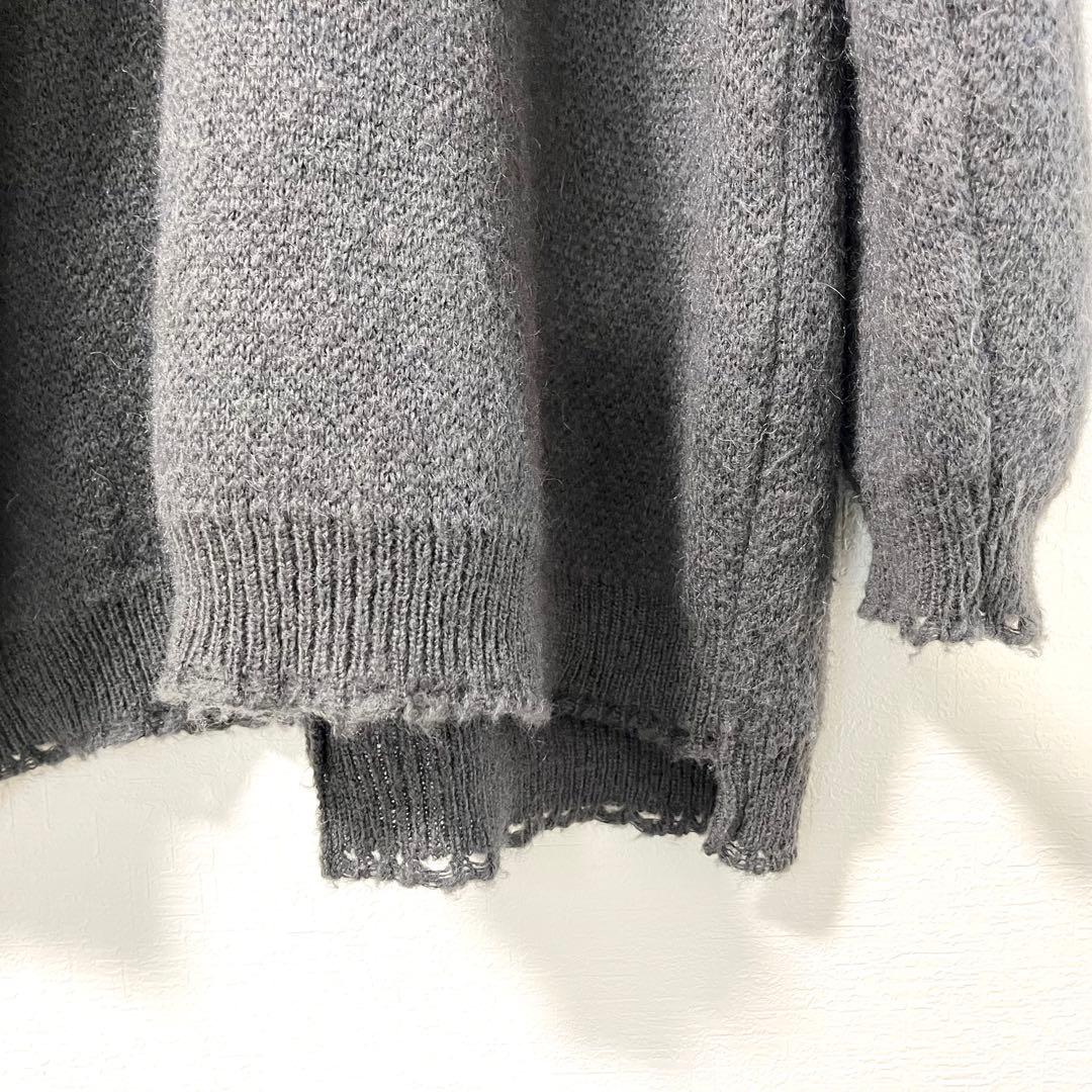 emary モヘア混 ニット ダメージ加工
