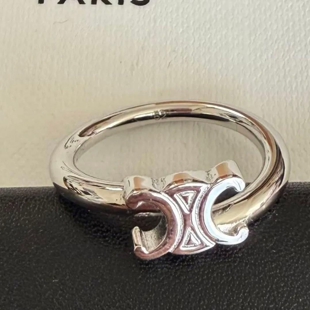 【最安値】セリーヌ トリオンフ アシンメトリックリング TWS