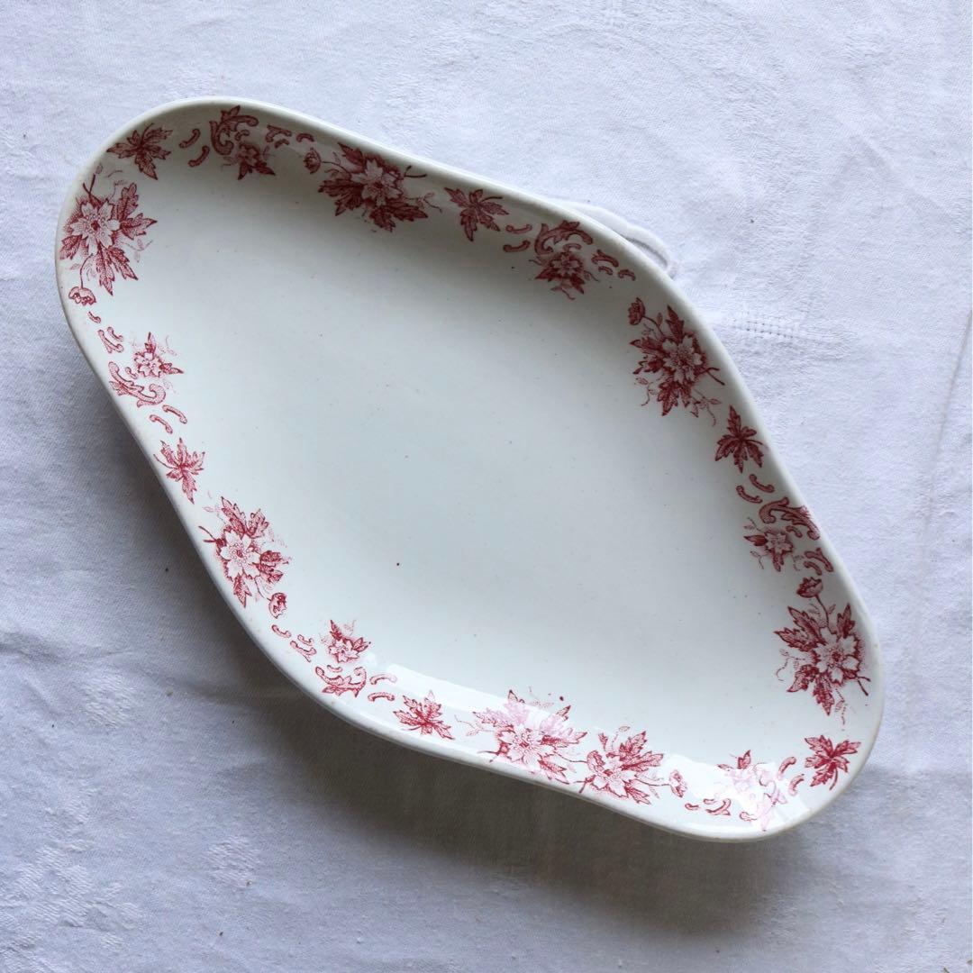 フランス　アンティーク　ラヴィエ　saint amand anemone