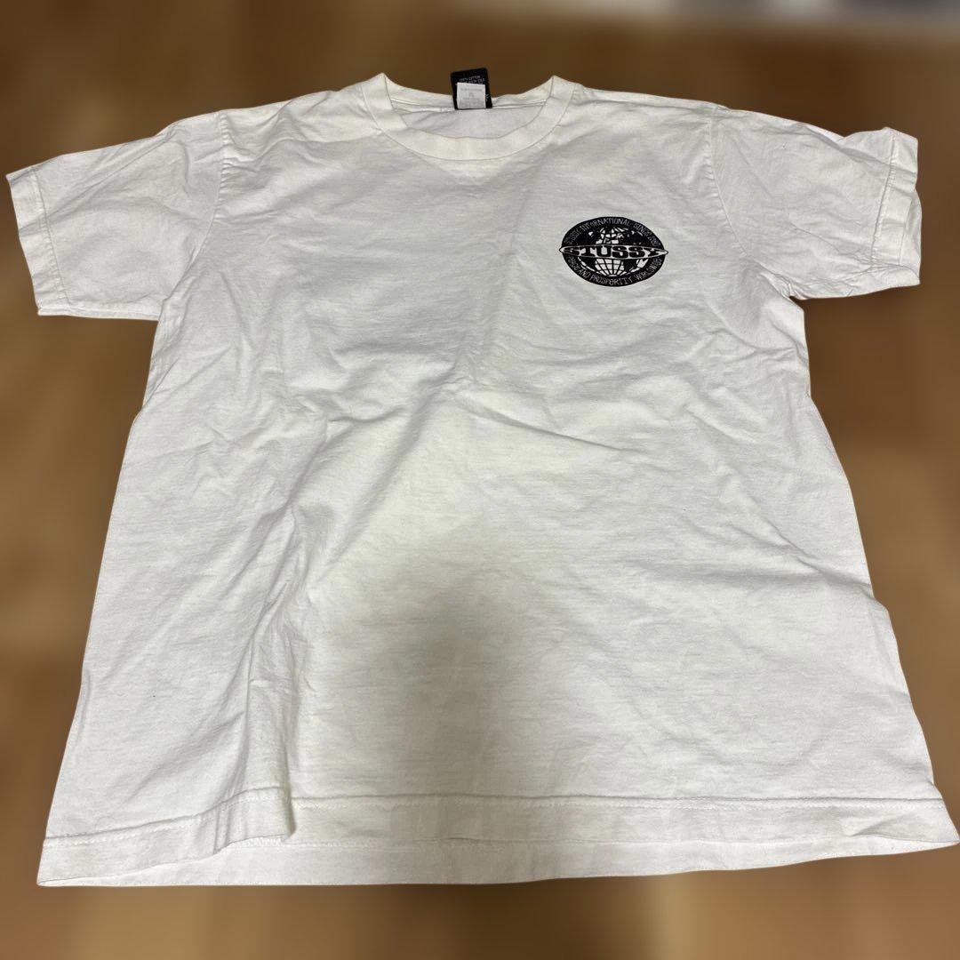 90s STUSSY World wide tシャツ　黒タグ