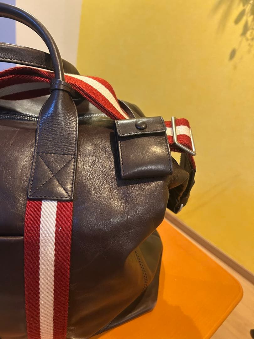 BALLY ダークブラウン ボストンバッグ#BALLY#バッグ