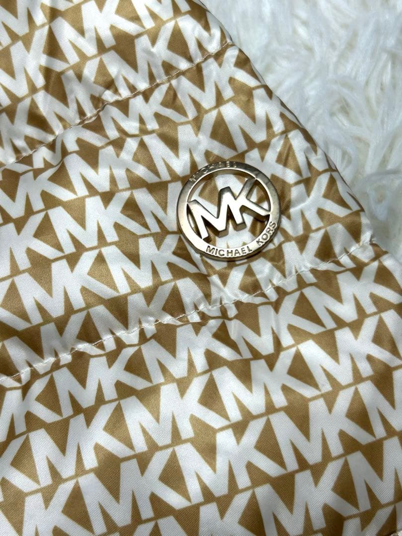 MICHAELKORS ダウンジャケット　ファー付き　ベルト付き