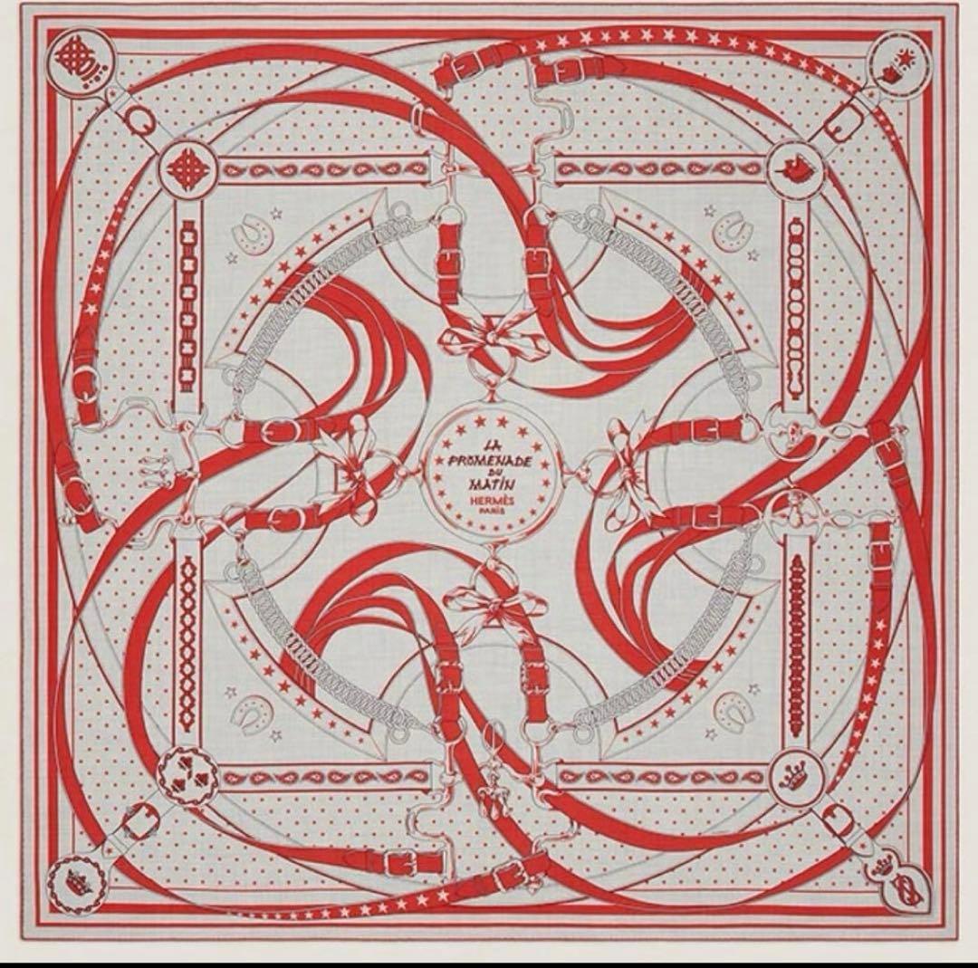 エルメス　カシシル　カレジェアン　バンダナ　朝の散歩　箱付