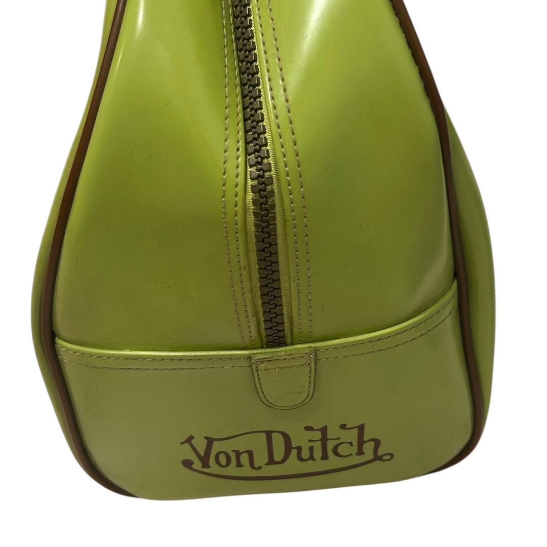 ゲリラセール Von Dutch ライムグリーン ボストンバッグ