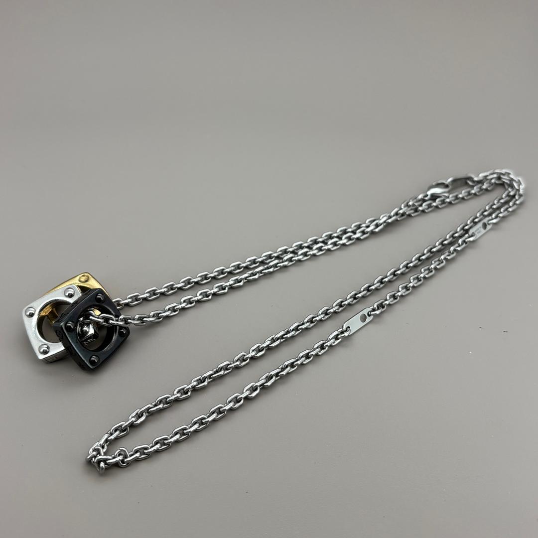 美品 ルイヴィトン ネックレス ペンダント モノグラム ボールド 3連