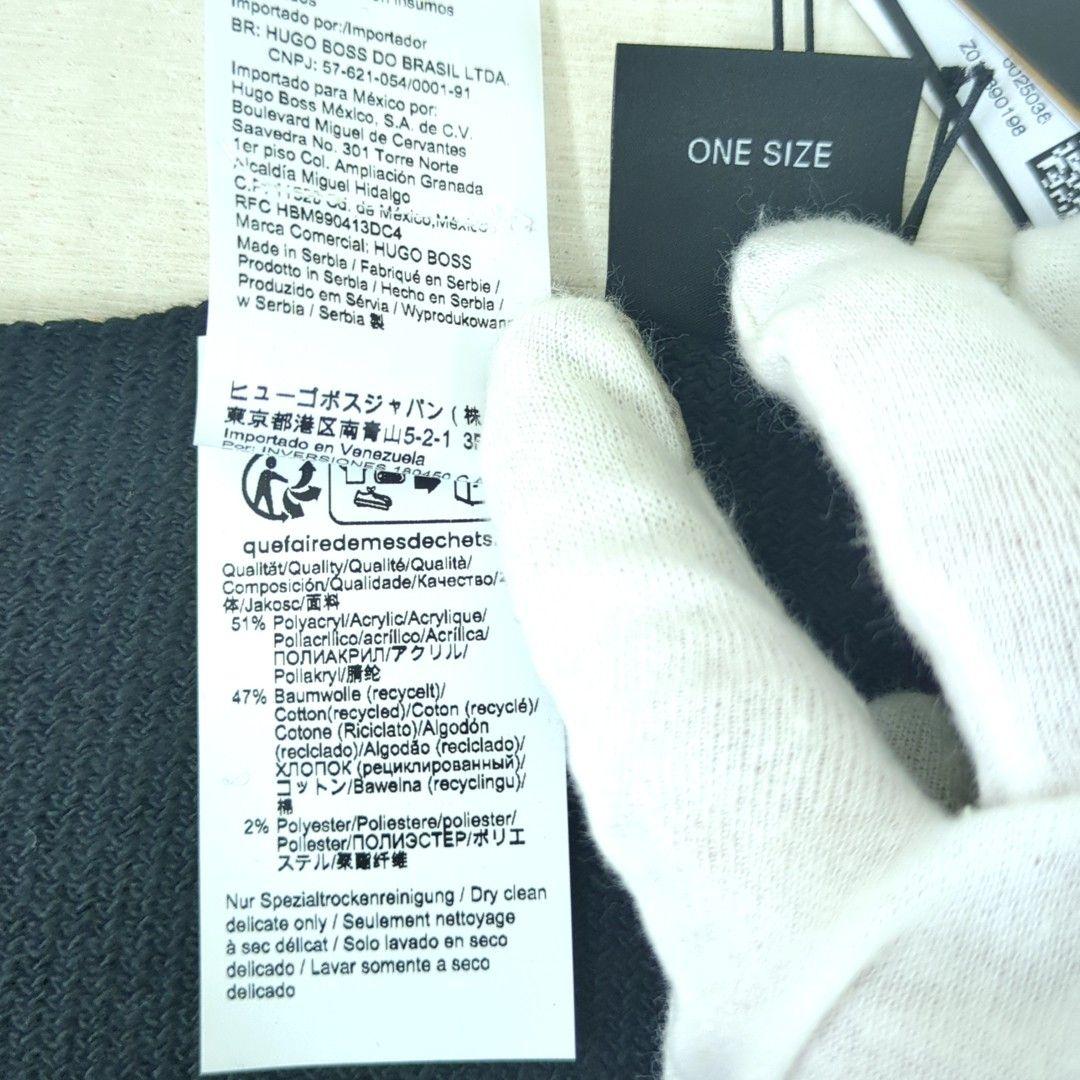 BOSS ボス　ニット帽　マフラー　2点セット　ブラック