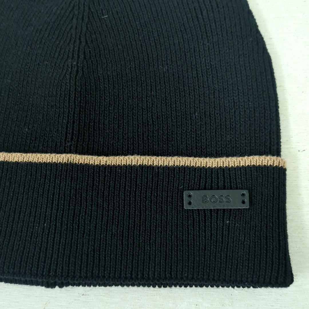 BOSS ボス　ニット帽　マフラー　2点セット　ブラック