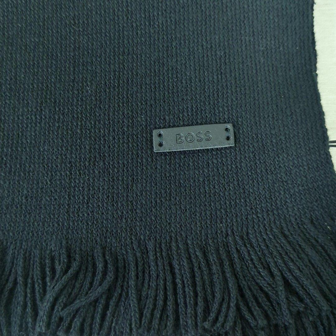 BOSS ボス　ニット帽　マフラー　2点セット　ブラック