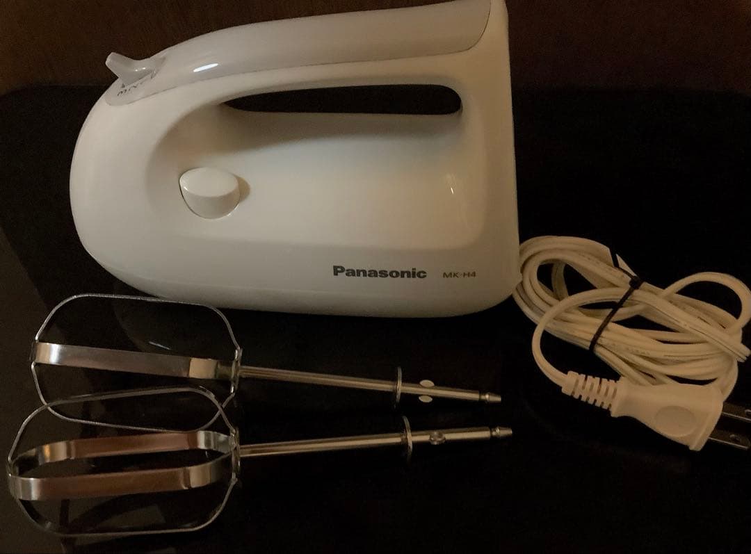 美品　動確済　Panasonic ハンドミキサー MK-H4 オマケ付き
