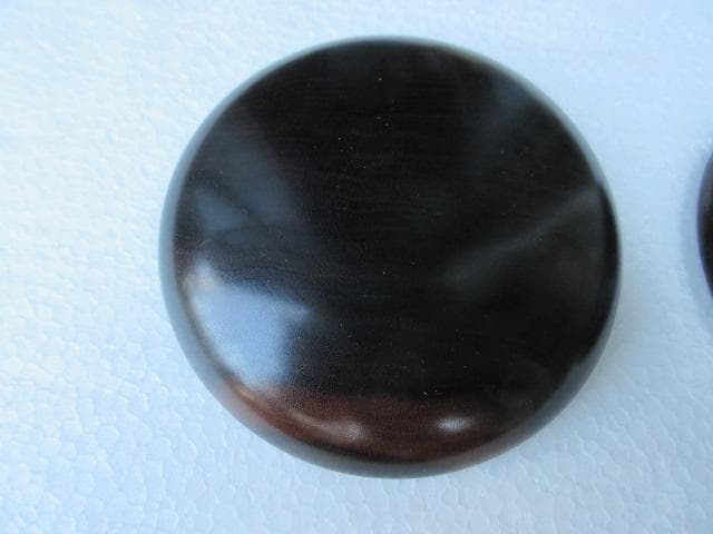 黒檀碁笥　直径１５０mm　未使用品