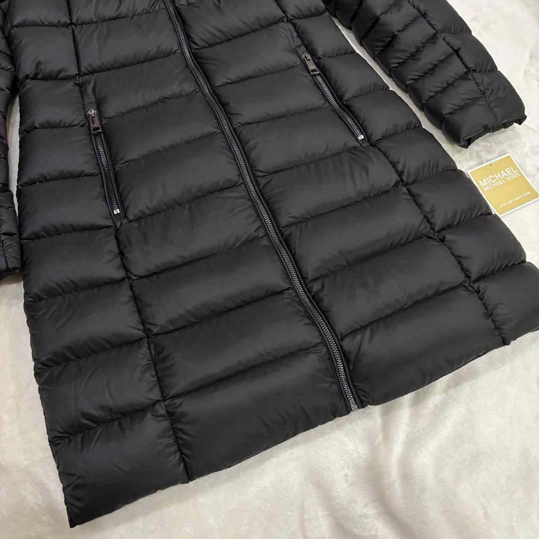 【新品】マイケルマイケルコース　ダウンジャケット　ブラック　フード　ファー