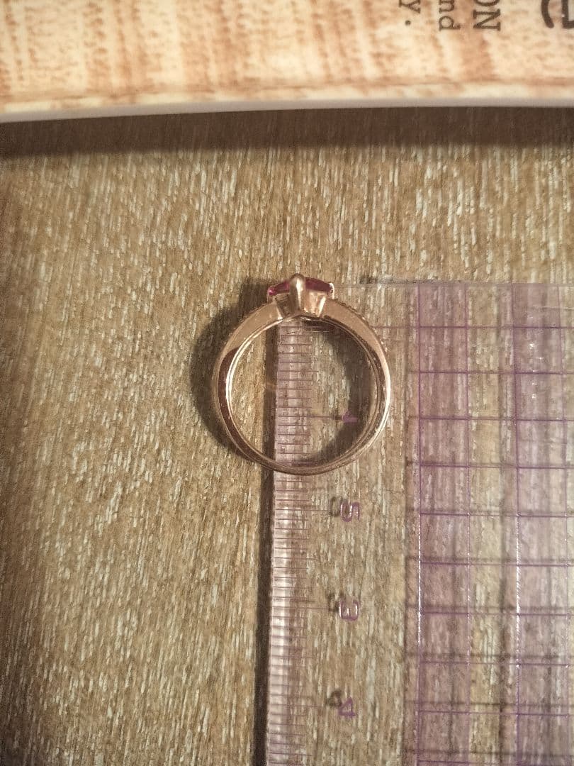 VENDOME　AOYAMA　ローズゴールド ハート型ピンクリング